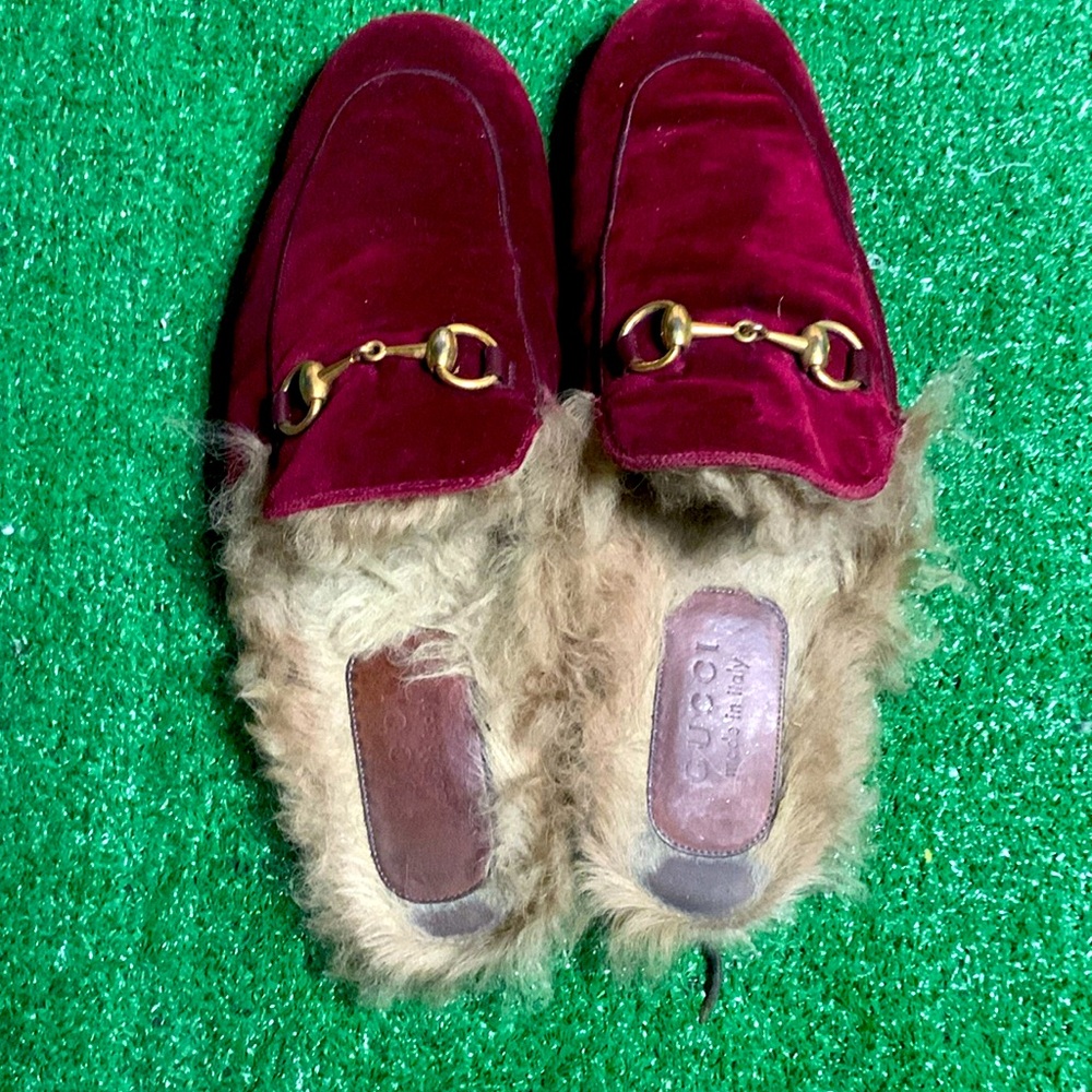 Gucci Princetown Women 10 mules slides loafers